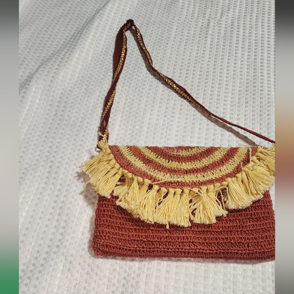 RUGGINE EUC WOMEN'S MACRAME BOHO CROSSBODY BAG